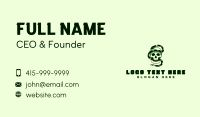 Skull Snake Scary Business Card