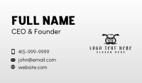 Scary Skull Snake  Business Card