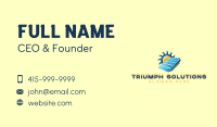 Sun Solar Panel  Business Card Design