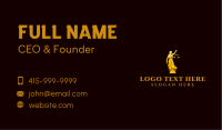 Female Justice Law Business Card