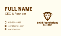 Brown Monkey Coffee Bean Business Card