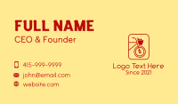 Red Grocery Bike Business Card Design