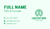 Green Flower Sprout  Business Card