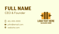 Yellow Luggage Bag Business Card Design