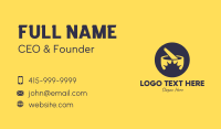 Yellow Mortar & Pestle Business Card Design