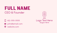 Pink Business Card example 2