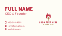 Hot Chicken Drumstick Business Card