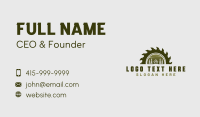 Cabin Forest Wood Saw Business Card