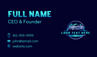 Car Wash Automotive Maintenance Business Card