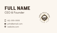 Mountain Camping Adventure Business Card