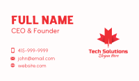 Canadian Maple Leaf  Business Card