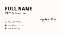 News Editor Business Card example 2