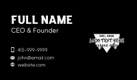 Triangle Graffiti Wordmark Business Card