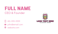 Colorful Bounce Castle  Business Card