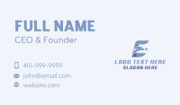 Eagle Athletics Letter E Business Card Design