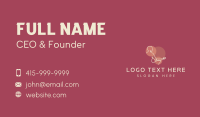 Meditating Man Monoline Business Card