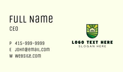 Home Agricultural Landscaping Business Card