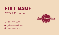 Homemade Food Business Business Card Design