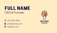 Brain Food Restaurant  Business Card Image Preview