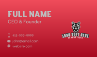 Wild Wolf Gaming Character Business Card Design