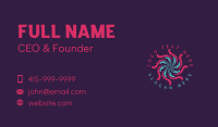 Tentacles Abstract Wave Business Card Design