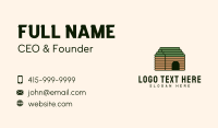 Stick Cottage House Business Card Design