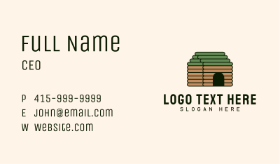 Stick Cottage House Business Card Image Preview