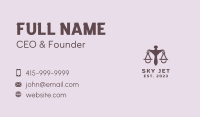 Judicial Law Firm Business Card