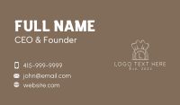 Classic Chef Hat Letter  Business Card