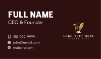 Quill Feather Ink Business Card