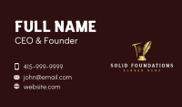 Quill Feather Ink Business Card