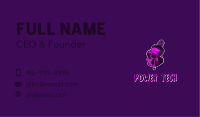 Purple Skull Spray Paint Business Card