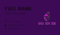 Purple Skull Spray Paint Business Card Design