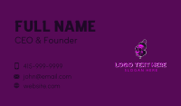 Purple Skull Spray Paint Business Card