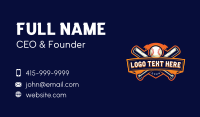 Sport Baseball Bat Business Card