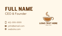 Espresso Coffee Cup Business Card Design