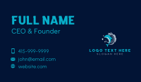 Dolphin Splash Wave Business Card