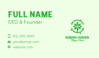 Green Plant Cycle Business Card Image Preview