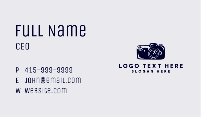 Photo Camera Videography Business Card Image Preview