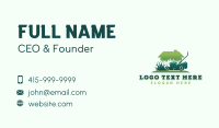 Mower Grass Cutter Business Card Design