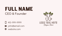 Coffee Bean Mug Business Card Design