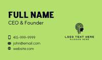 Head Circuit  Artificial Intelligence Business Card Design