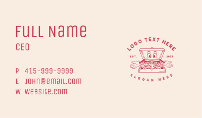 Retro Pizza Diner Business Card
