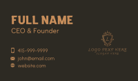 Ornament Shield Luxury Letter Business Card