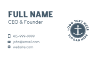 Blue Marine Anchor Business Card