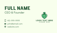 Green Heart Money  Business Card Design