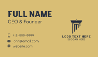 Legal Column Construction Business Card