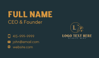 Golden Leaf Therapy Business Card