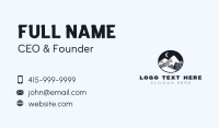 Mountain Camping Tent Business Card