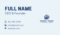 Mountain Paw Print Business Card Image Preview